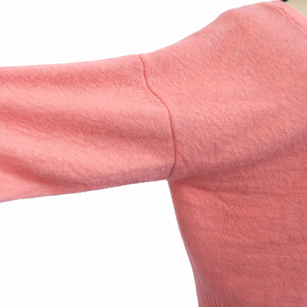 CeCe • Valentine Pink Sweater or Reversible Cardigan with Rhinestone Buttons - Picture 6 of 11